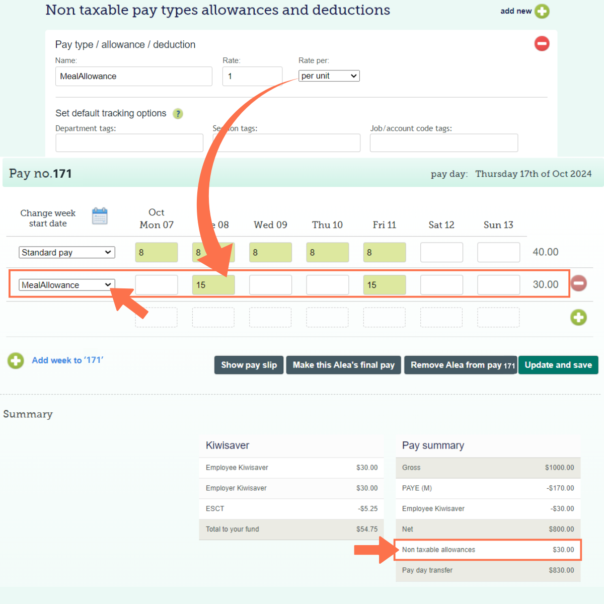 Creating a Nontaxable Meal Allowance Custom Pay Type